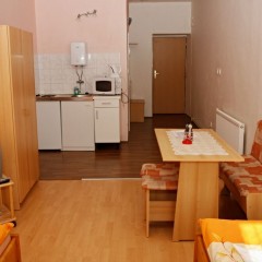 Apartmán 5 - kuchyňka s jídelnou zdroj: Penzion Mlýnický Dvůr