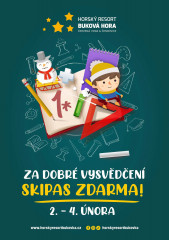 Za dobré vysvědčení skipas zdarma!