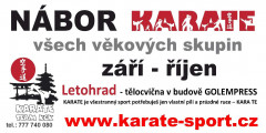 Karate – nábor nových členů