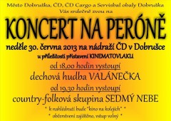 Kinematovlak Dobruška 2013 - Koncert na peróně