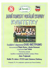 Jarní koncert vokální skupiny Kvintetky