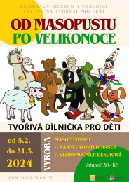 Od  Masopustu po Velikonoce - samoobslužná tvořivá dílnička